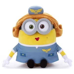 Takara Tomy Minions 2 Plush Doll Stuffed Toy S Bob CA Flight Attendant 29cm